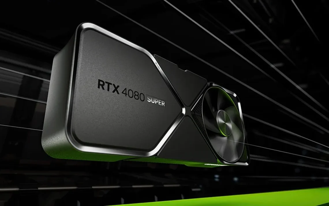 GeForce, RTX 4080, Super, placa, de vídeo, Nvidia